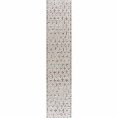 Tigris Swiss Cross Ivory & Gray 2322 Area Rug