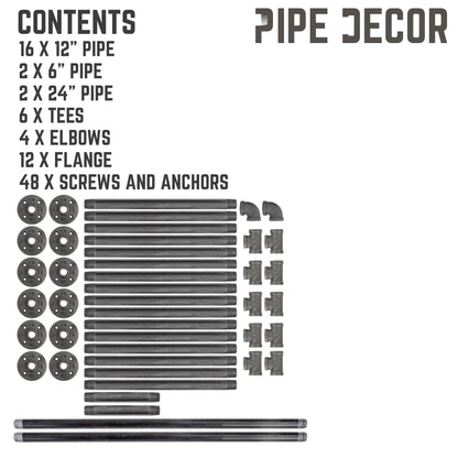 4 -Tier Floor Mounted Shelf By PIPE DECOR