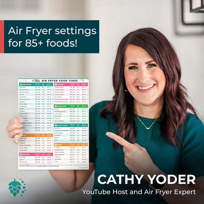 Magnetic Air Fryer Cheat Sheet Set