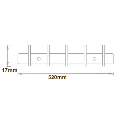 DecorBites™ Antique Brass Robe Hook Towel Holder Bathroom Accessories Wall Mount