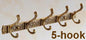 DecorBites™ Antique Brass Robe Hook Towel Holder Bathroom Accessories Wall Mount