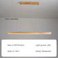 Contemporary Wooden Chandelier - Ideal for Dining Rooms, Kitchens, Shops, and Long Tables with LED Lighting