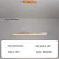 Contemporary Wooden Chandelier - Ideal for Dining Rooms, Kitchens, Shops, and Long Tables with LED Lighting