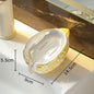 DecorBites™ Bitter Gourd Ceramic Soap Dish - Bathroom Accessories Drainage Rack & Storage Container